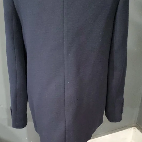 Sandro Women's Navy Toggle Pea Coat - Picture 9 of 17